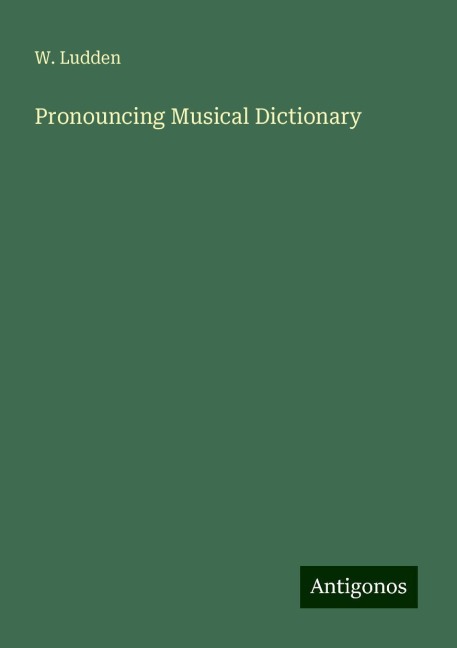 Pronouncing Musical Dictionary