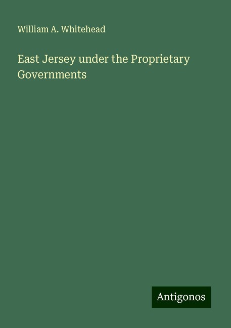 East Jersey under the Proprietary Governments