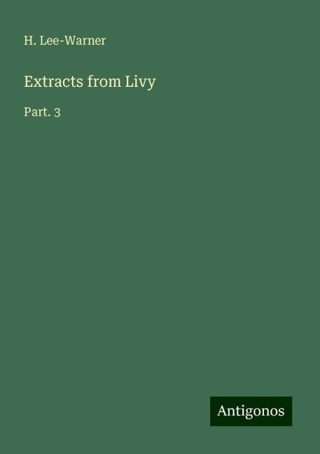 Extracts from Livy: Part. 3