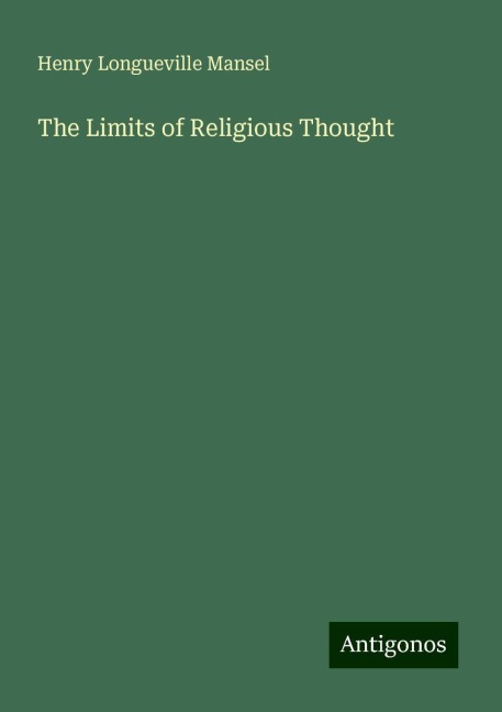 The Limits of Religious Thought