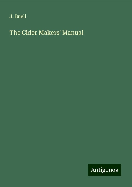 The Cider Makers Manual