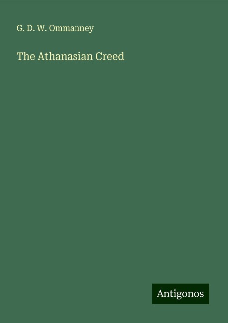 The Athanasian Creed