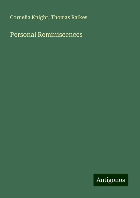 Personal Reminiscences