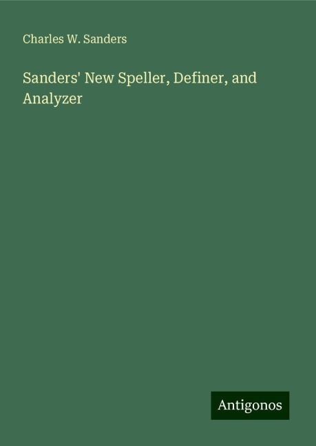 Sanders New Speller, Definer, and Analyzer