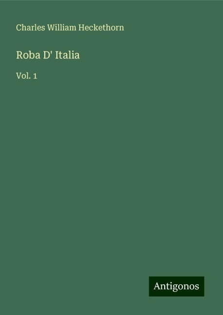 Roba D Italia: Vol. 1