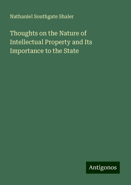 Thoughts on the Nature of Intellectual Property and Its Importance to the State