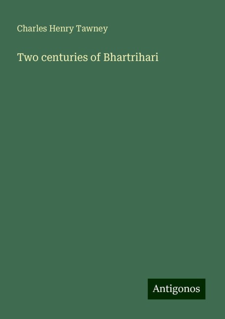 Two centuries of Bhartrihari