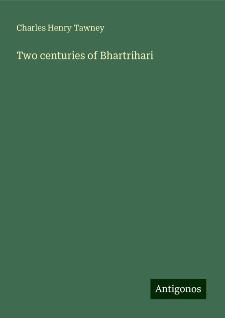 Two centuries of Bhartrihari