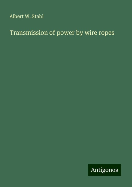 Transmission of power by wire ropes