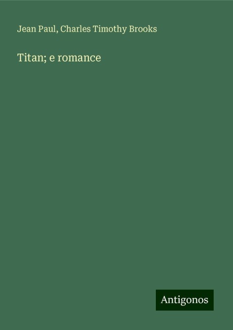 Titan; e romance