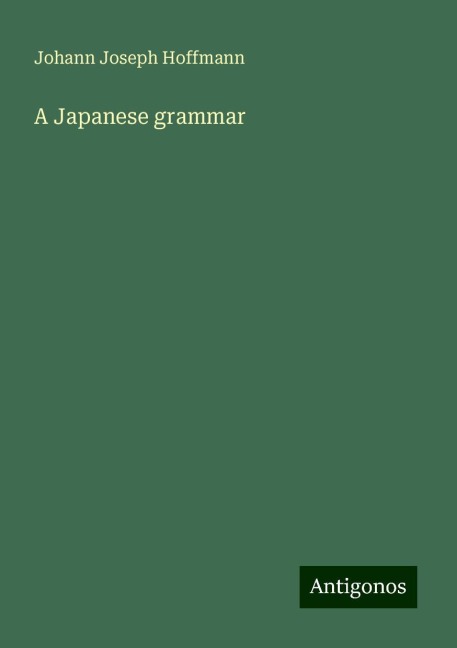 A Japanese grammar