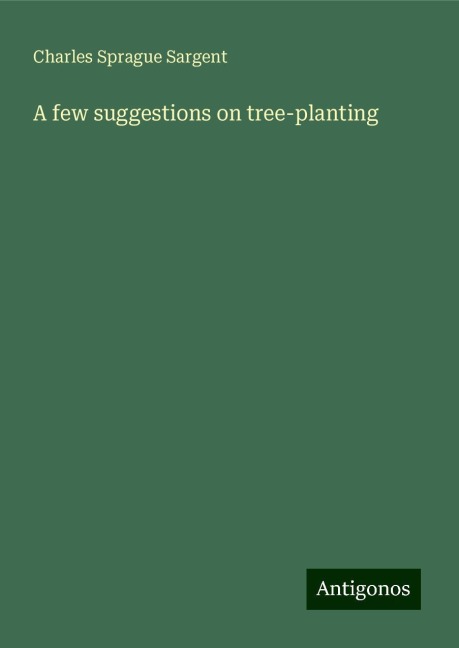 A few suggestions on tree-planting