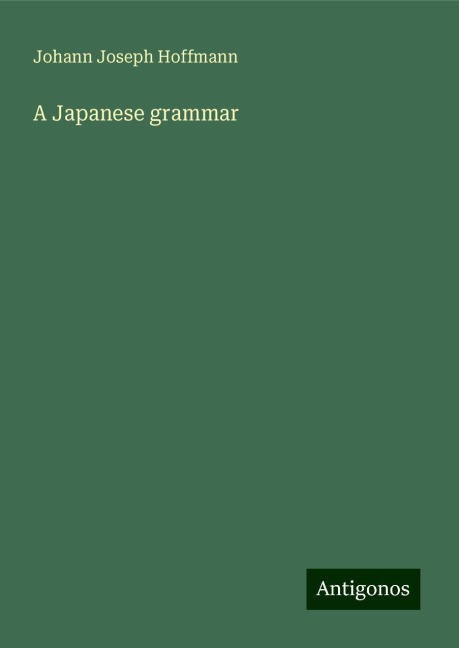 A Japanese grammar
