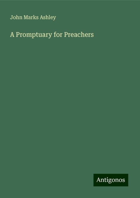 A Promptuary for Preachers