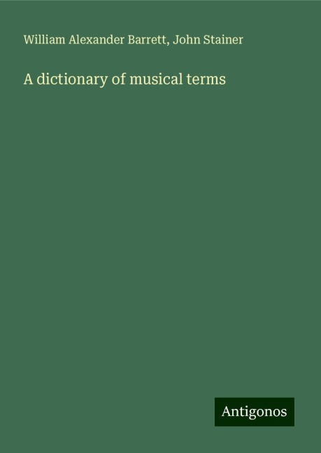 A dictionary of musical terms