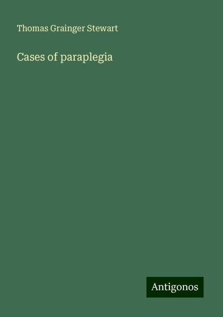 Cases of paraplegia