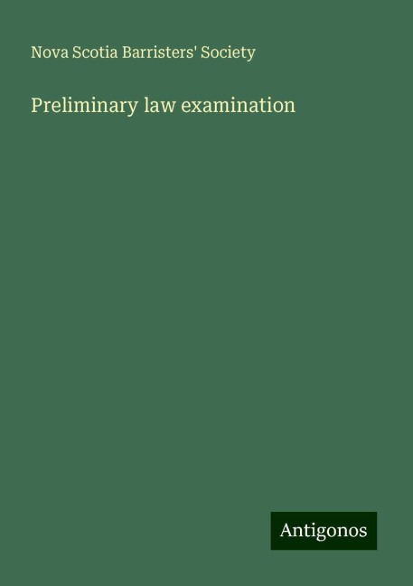 Preliminary law examination