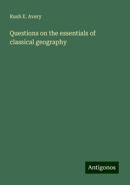 Questions on the essentials of classical geography
