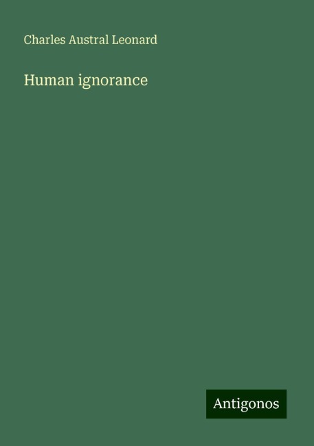 Human ignorance