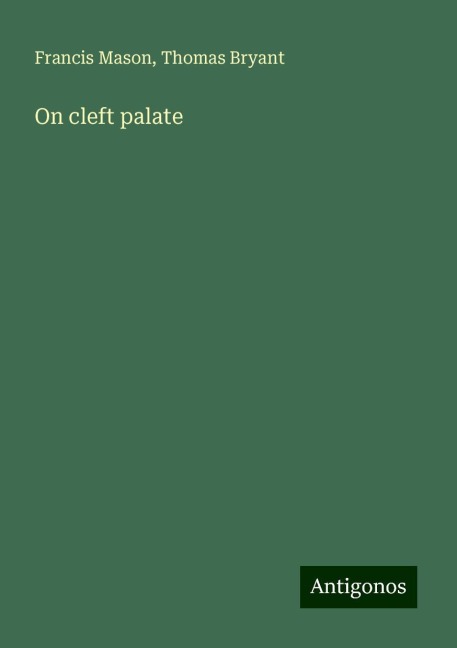 On cleft palate