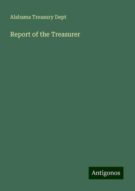 Report of the Treasurer