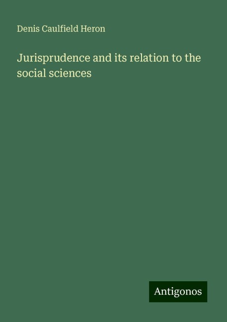 Jurisprudence and its relation to the social sciences