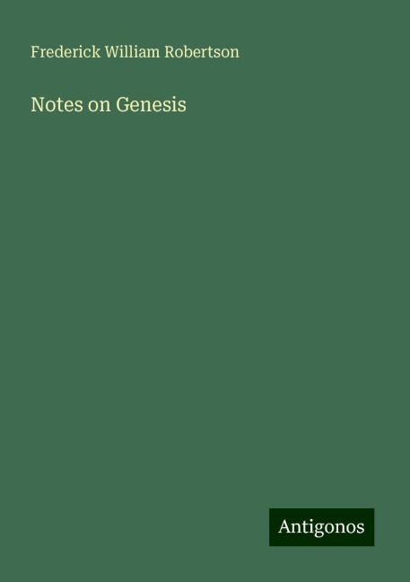 Notes on Genesis