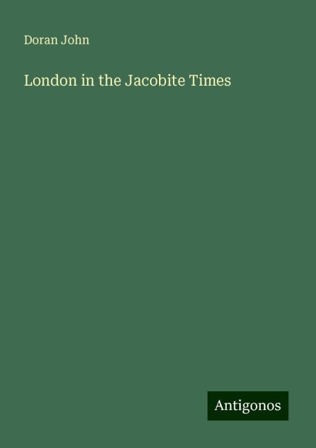 London in the Jacobite Times