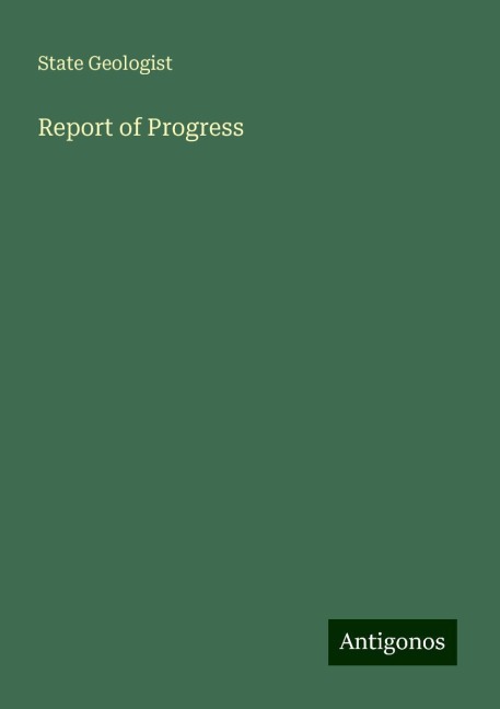 Report of Progress