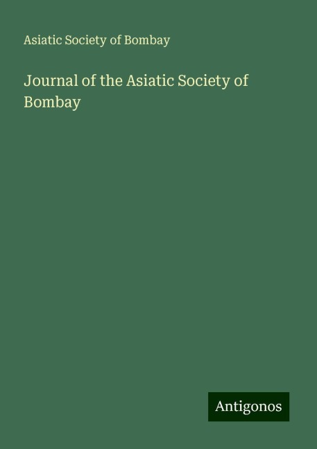 Journal of the Asiatic Society of Bombay