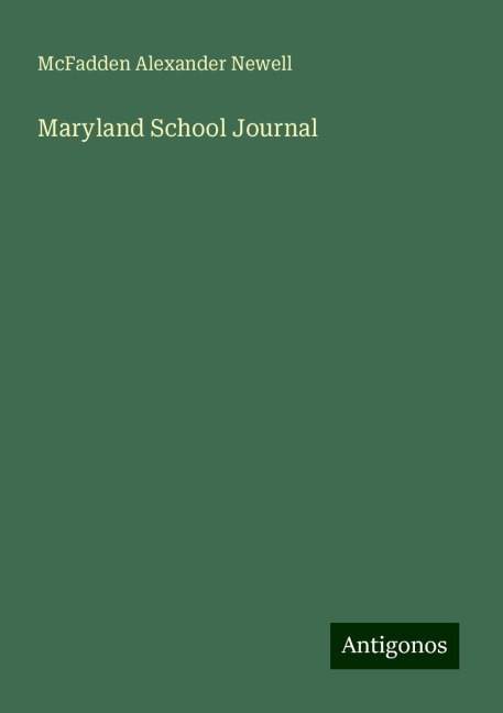 Maryland School Journal