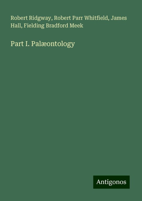 Part I. Palæontology