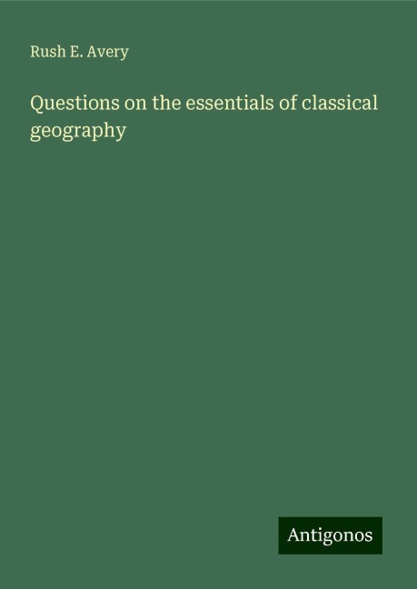 Questions on the essentials of classical geography
