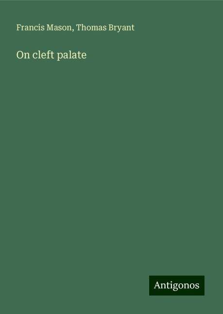 On cleft palate