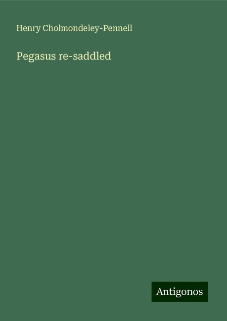 Pegasus re-saddled