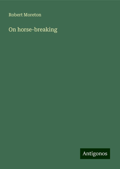On horse-breaking