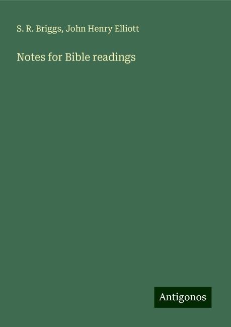 Notes for Bible readings