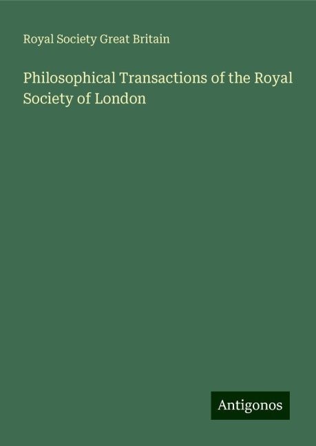 Philosophical Transactions of the Royal Society of London