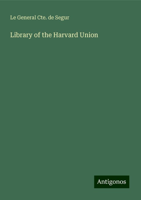Library of the Harvard Union