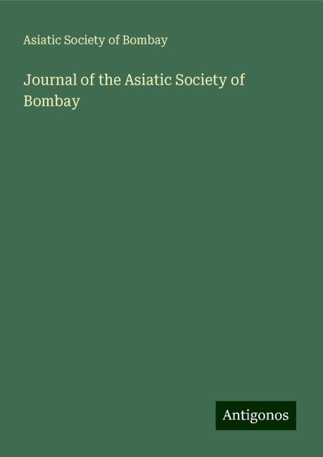 Journal of the Asiatic Society of Bombay