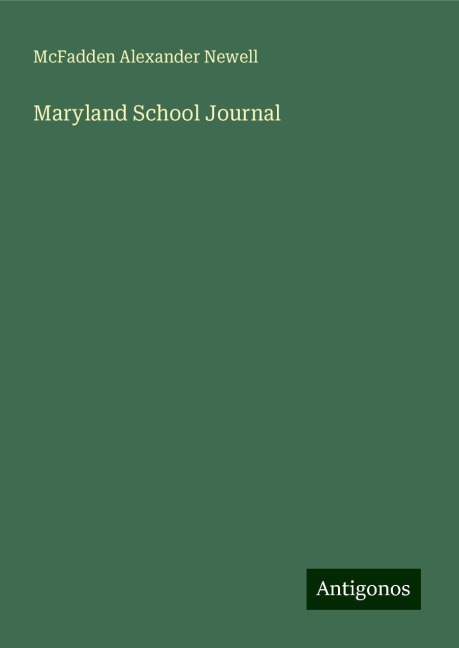 Maryland School Journal
