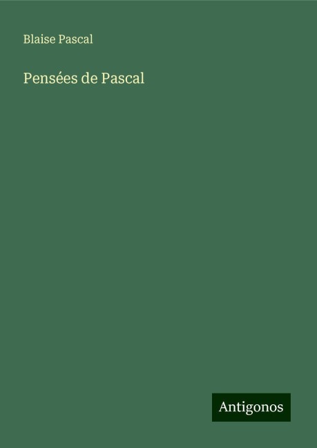 Pensées de Pascal