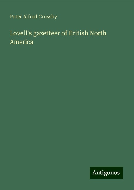 Lovells gazetteer of British North America
