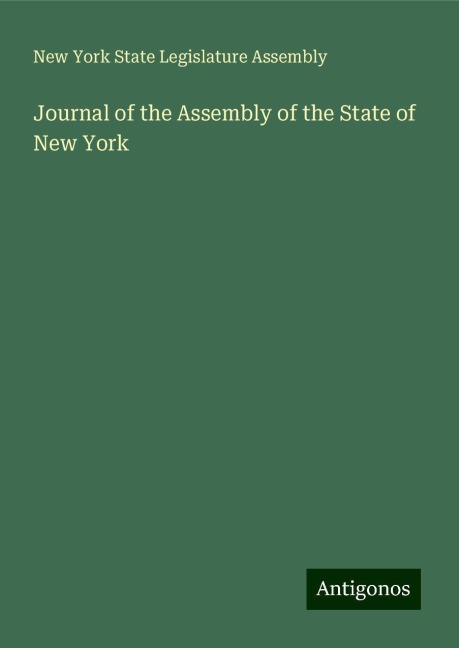 Journal of the Assembly of the State of New York