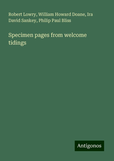 Specimen pages from welcome tidings