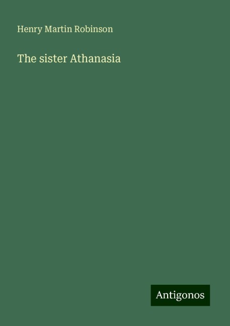 The sister Athanasia