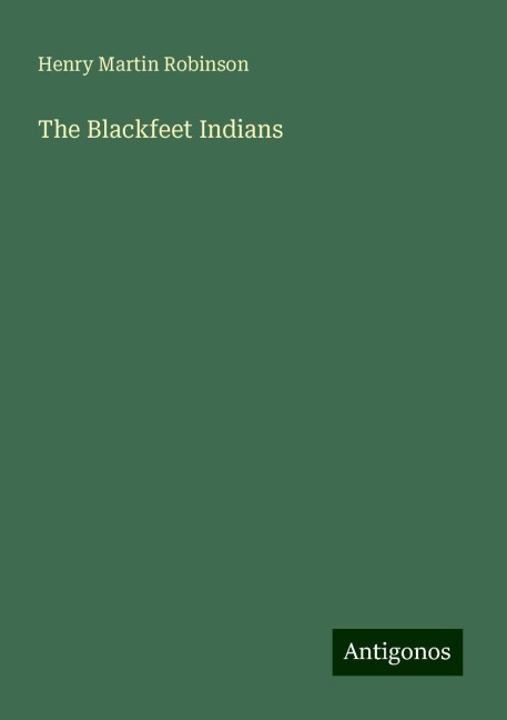 The Blackfeet Indians
