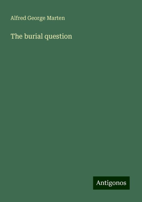 The burial question
