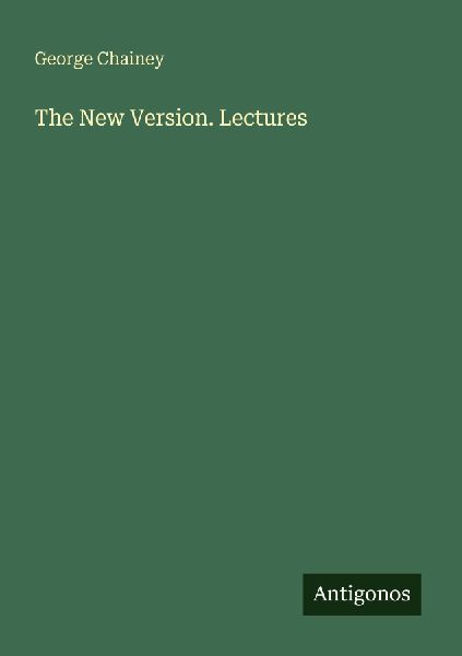 The New Version. Lectures