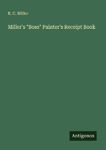 Millers Boss Painters Receipt Book